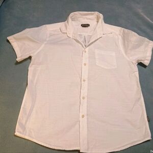 Mens White Eddie Bauer Fishing Button Up Shirt Size Medium